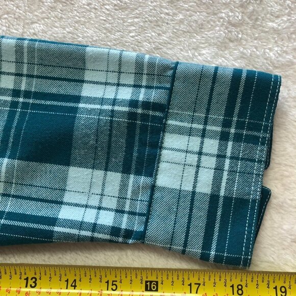 EDDIE Bauer Green Plaid Long Sleeve Button Down Shirt Size XL - Picture 9 of 11